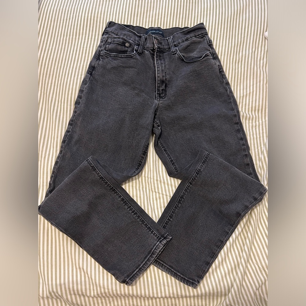 Aeropostal Distressed Black Jeans